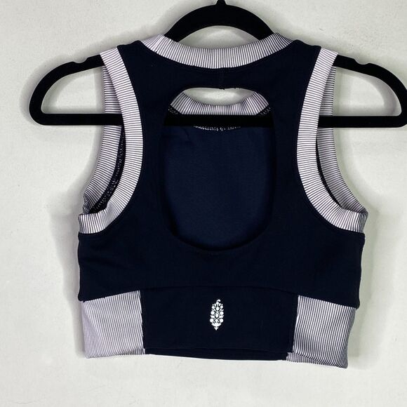 Free People Movement Ribbed Crop Colorblock Tank Top Women's Size XS - Picture 2 of 8